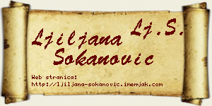 Ljiljana Sokanović vizit kartica